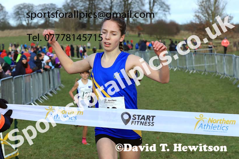 Girls Under-13s 2024 Northern Cross Country Champs., Sedgefield. Photo: David T. Hewitson/Sports for All Pics